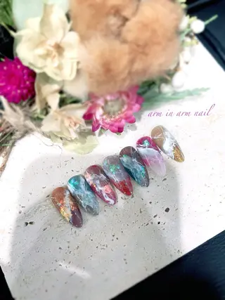 ネイル arm in arm ︎✿Yamamotoのマツエク・マツパデザイン