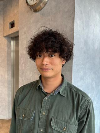 パーマ メンズ 小田 洋代のヘアスタイル