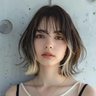 ミディアム カラー 笠谷 正之のヘアスタイル