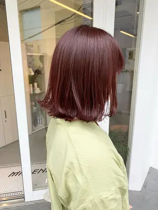 ミディアム カラー ハイトーン×似合わせ 🌱中川慎之介のヘアスタイル