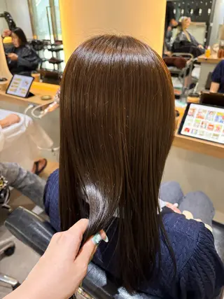 セミロング 🌿ボブ/美髪矯正/ 透明感カラー/ルキのヘアスタイル
