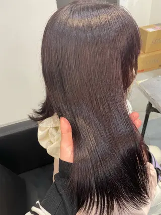 ミディアム カラー 顔周りカット 🎀サヤカ🎀のヘアスタイル