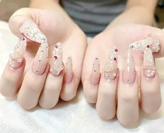 ネイル 長さ出し専門店💖 当日予約OK☆AKIのネイルデザイン