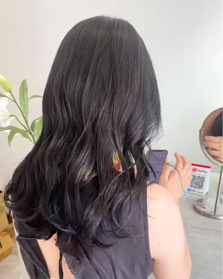 ロング カラー 🎀ピンクベージュ/ 梅田/茶屋町🎀のヘアスタイル