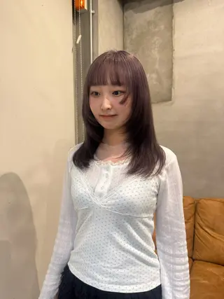セミロング 坂本 侑寿己のヘアスタイル