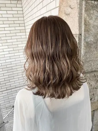 ミディアム カラー 萩原 凌✄﻿のヘアスタイル