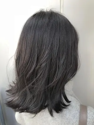 ミディアム カラー 【透明感、艶髪】西村 有司のヘアスタイル