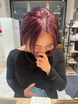 ショート * 透明感カラー c h i h o *のヘアスタイル