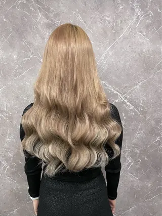 ロング RIN シールエクステのヘアスタイル