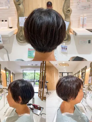 ショート 山本 真緒のヘアスタイル