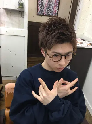 ショート メンズ Loob.TOKYO MIYA🌈のヘアスタイル