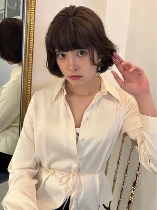 ミディアム カラー 玖須 綾音 /柔らかい海外ヘア♡のヘアスタイル