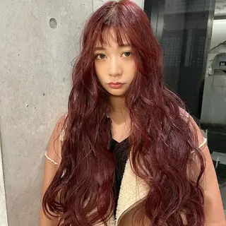 ロング カラー ヘアアレンジ Mizobe misakiのヘアスタイル