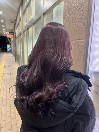 ロング カラー 加藤 奈菜のヘアスタイル