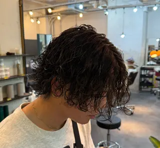 ミディアム カラー パーマ メンズ HARBOR ゆづきのヘアスタイル