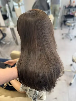 ミディアム カラー ヘアアレンジ 暖色系/透明感 治野心のヘアスタイル