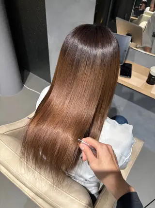 ロング 艶カラー美髪縮毛矯正 /髪質改善✨️ユウキのヘアスタイル