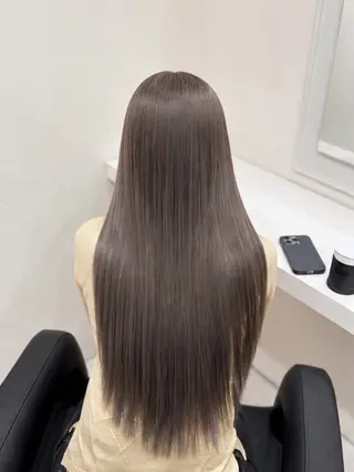 ロング カラー 🤍韓国大人っぽ ベージュMAI🤍のヘアスタイル