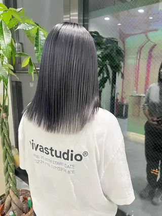ミディアム パーマ ヘアアレンジ メンズ キッズ ネイル マツエク・マツパ アイブロウ KANAMI 🌏のヘアスタイル