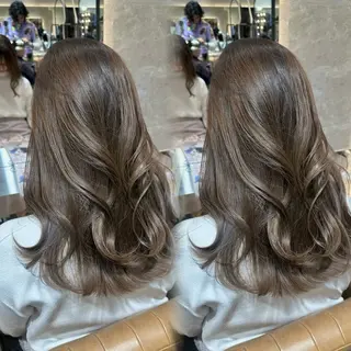 ロング レイヤー/髪質改善 /透明感カラーユウトのヘアスタイル