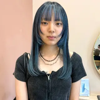 ロング 艶ブリーチカラー✨ ボブレイヤーSakiのヘアスタイル