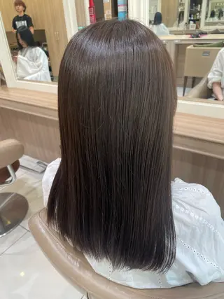ロング カラー 韓国ヘアメイク🎀/ 縮毛矯正✨山本媛香のヘアスタイル