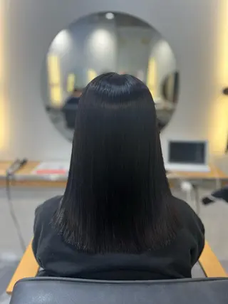 ミディアム 冨田 悠稀/ 髪質改善縮毛&カラーのヘアスタイル