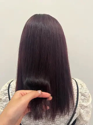 ロング カラー ramphy 柴原 夢奈のヘアスタイル