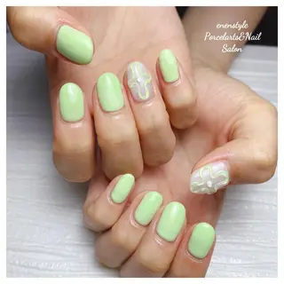 ミディアム ネイル 🐾enen style 🐾のネイルデザイン