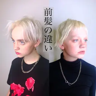ショート カラー 苅北 泰輔のヘアスタイル