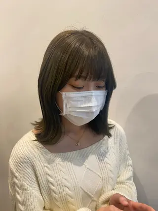 ロング カラー やました もえかのヘアスタイル