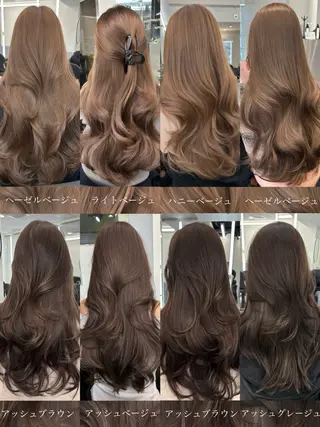 ロング カラー Ardore 韓国風カラー大阪のヘアスタイル