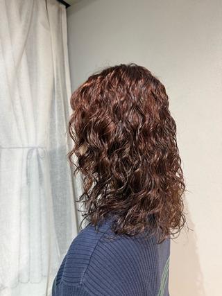 セミロング 🌞朝5分で簡単 おしゃれパーマ🌞のヘアスタイル