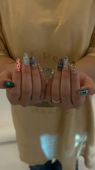 ネイル mira☼ 𐦍 ☼ nailのネイルデザイン