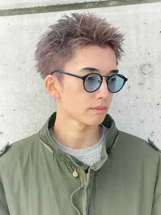 ショート カラー メンズ スパイキーショート 浦和メンズ美容師のヘアスタイル