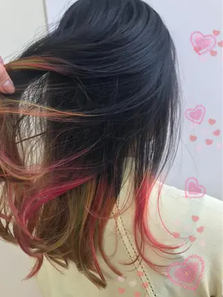 ミディアム カラー 新宿駅近♡個室 ♡関口三都季🌜のヘアスタイル