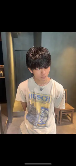パーマ メンズ 山本 夏樹のヘアスタイル