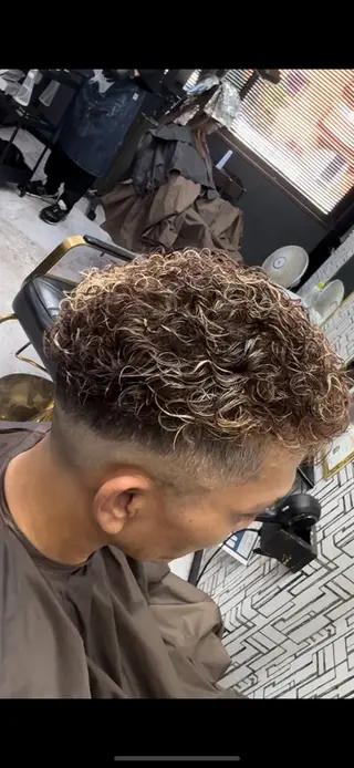 パーマ メンズ 高野 慧成のヘアスタイル