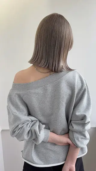 セミロング 瀬戸 杏珠のヘアスタイル