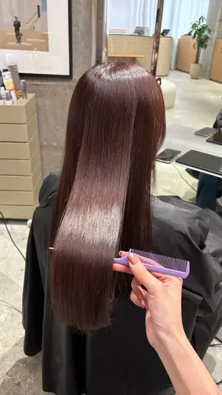 ロング カラー 艶カラー/レイヤー 🦋AKARI🦋のヘアスタイル