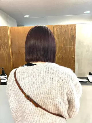 ミディアム カラー ena/ブリーチなし 透明感・レイヤー🎀のヘアスタイル