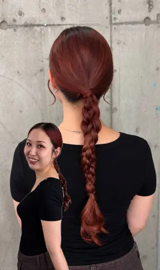 ロング カラー 🎗️かとう しほ🎗️のヘアスタイル