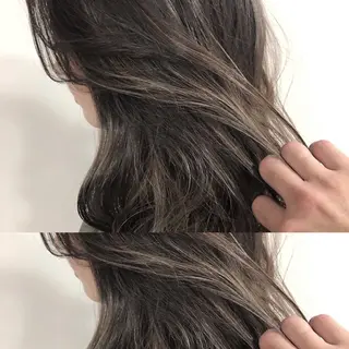 セミロング カラー ヘアアレンジ ネイル マツエク・マツパ 夜23時まで予約🉑 reverieあきらのヘアスタイル
