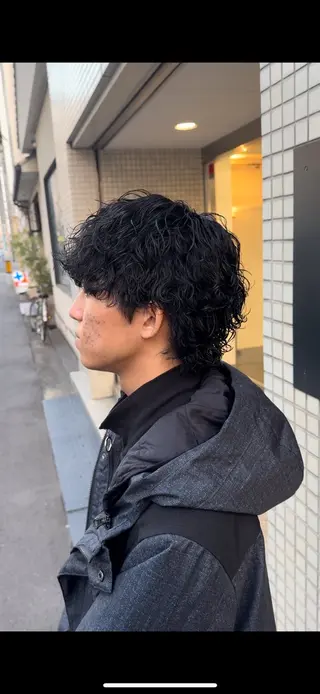 パーマ メンズ 松下 恭佑のヘアスタイル