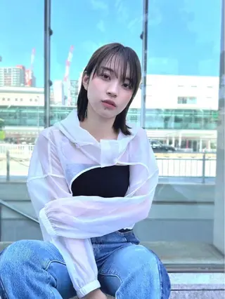 カラー ♻️ブリーチなし カラー♻️のヘアスタイル
