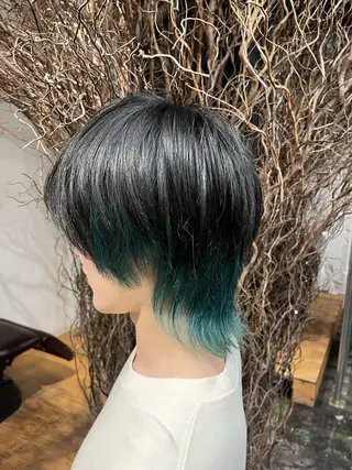 ショート カラー メンズ 野上 優子のヘアスタイル