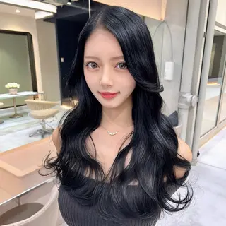 ロング 🫧似合わせ×透明感 ケアカラー清野🫧のヘアスタイル