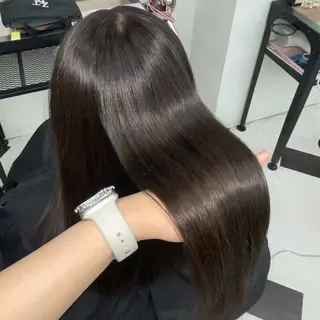ロング カラー ななみ.⋆𝜗𝜚 透明感カラー/まつパのヘアスタイル