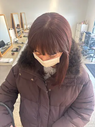 ミディアム カラー NAVY/ Miharuのヘアスタイル