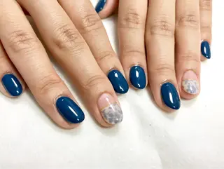 ミディアム ヘアアレンジ ネイル マツエク・マツパ Sunny side nailのネイルデザイン